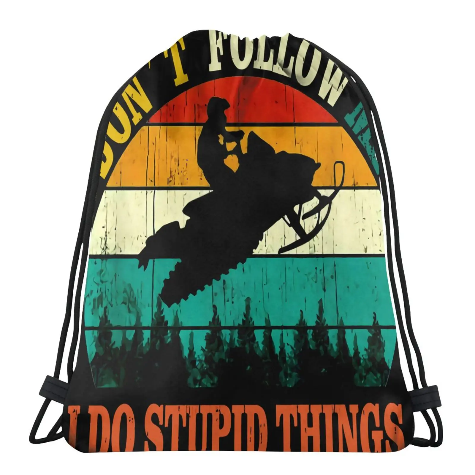 

Глупые сумки «Не следуй за мной» для мужчин, рюкзак, сумка, веревочный мешок, милые сумки-сумки, сумки на ремне, рюкзак, веревки, женский рюкза...