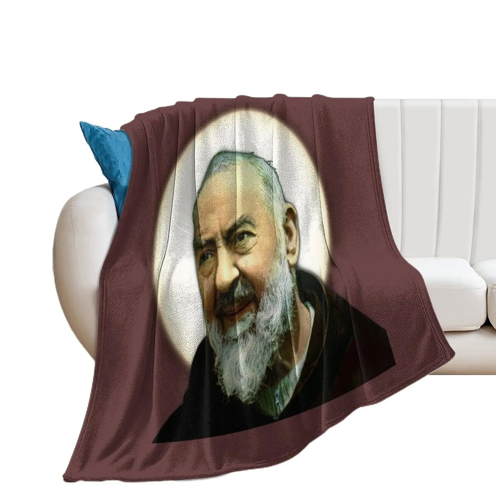 Одеяло Saint Padre Pio of Pietrelcina рождественское украшение люксового бренда самое мягкие