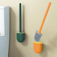 toilet brush bathroom washroom accessories brush cleaner soft removable handle wall mounted cleaning tools