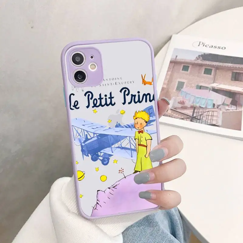 Little Prince Starry Sky Phone Case for iPhone 14 11 12 13 Mini Pro Max 8 7 Plus X XR XS MAX Translucent Matte Cover