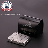 recyclable razor blade disposal case safety safe storage bank fits edge shaving blades sealing design