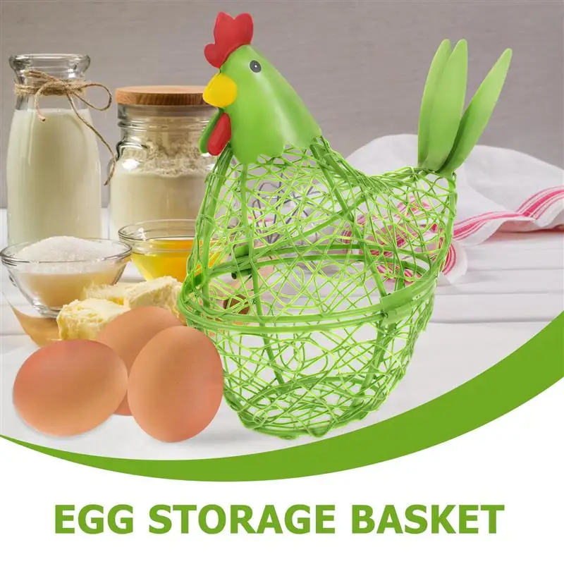 

Egg Storage Basket Iron Chicken Egg Basket Egg Holder Kitchen Egg Organzier Home Storage Holder Kitchen Egg Basket Decoration