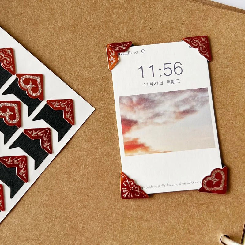 

Винтажные уголки для фотоальбомов