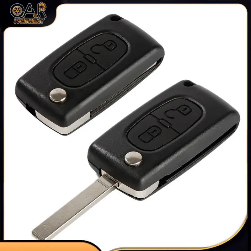 

2-кнопочный флип-ключ без ключа с дистанционным управлением, оболочка для замены с необработанным лезвием для 407 408 307 308 107