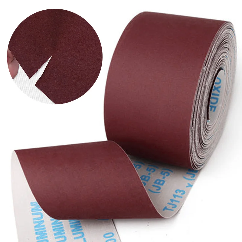 

1M 60-800 Grit Emery Cloth Roll Polishing Sandpaper for Grinding Tools Metalworking Dremel Woodworking Furniture