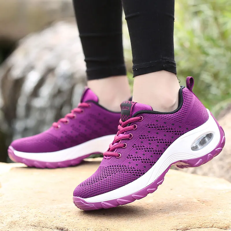 

Fashion Women Lightweight Sports Breathable Running Shoes Air Cushion Casual Walking Sneakers Tenis Feminino Zapatos Mujer