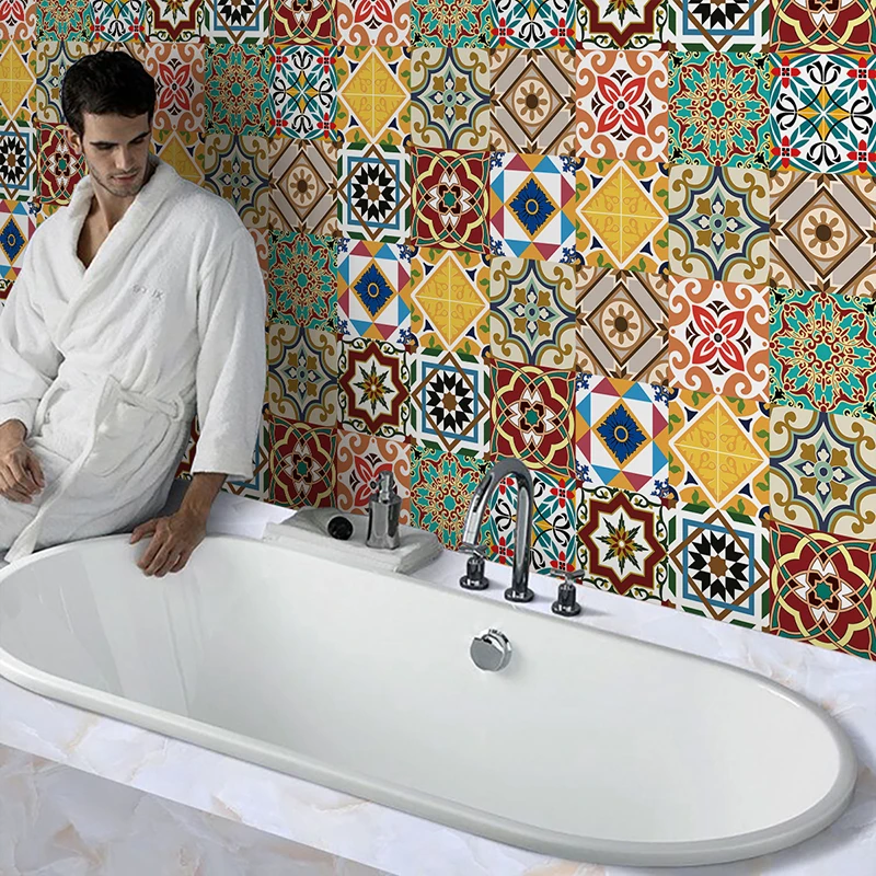 Самоклеящиеся обои для кухни ванной комнаты водонепроницаемая настенная