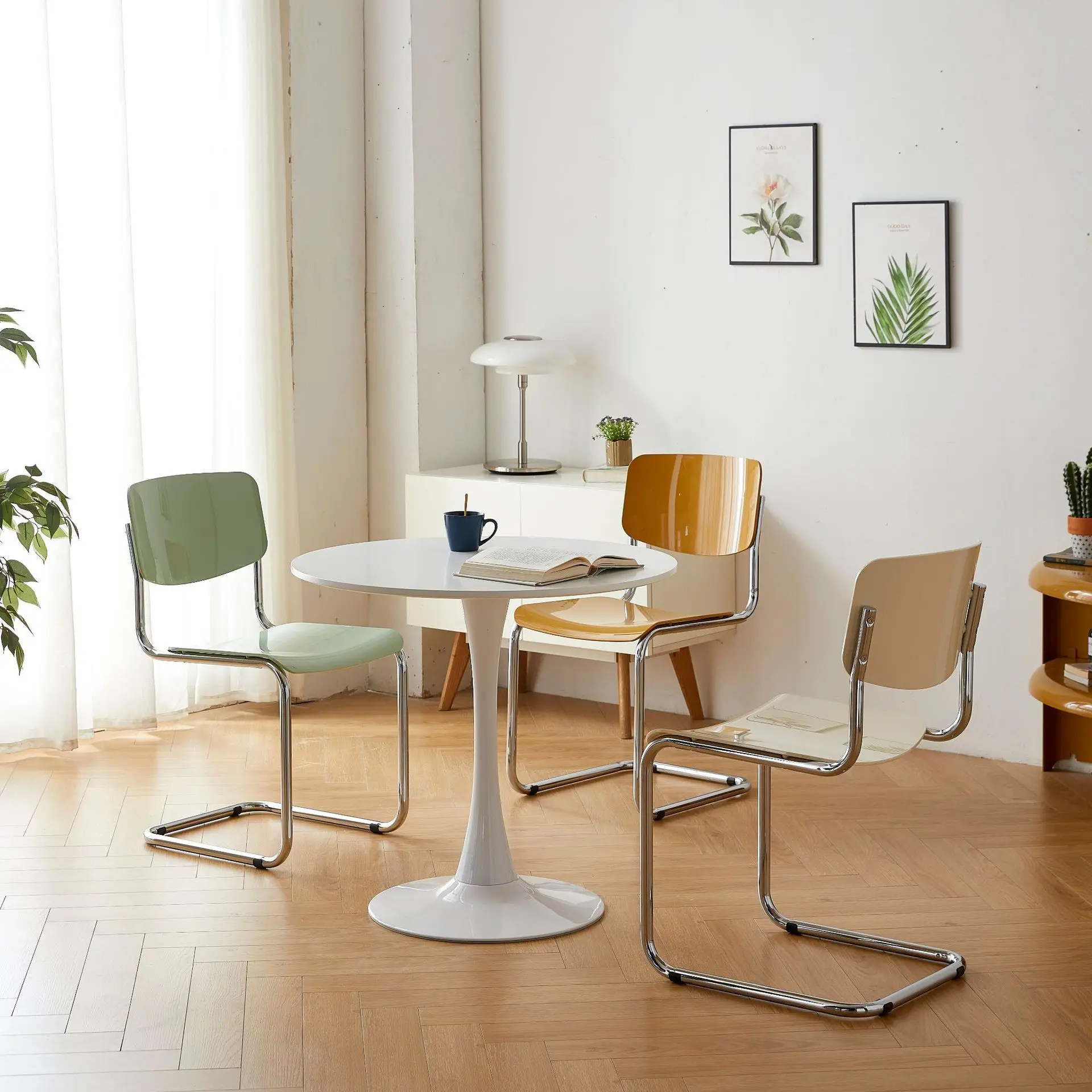 Современный минималистичный стул Wuli со спинкой, обеденный стул для дома, маленькой квартиры, спальни, туалетный стул, офисный стул, скандинавский железный стул