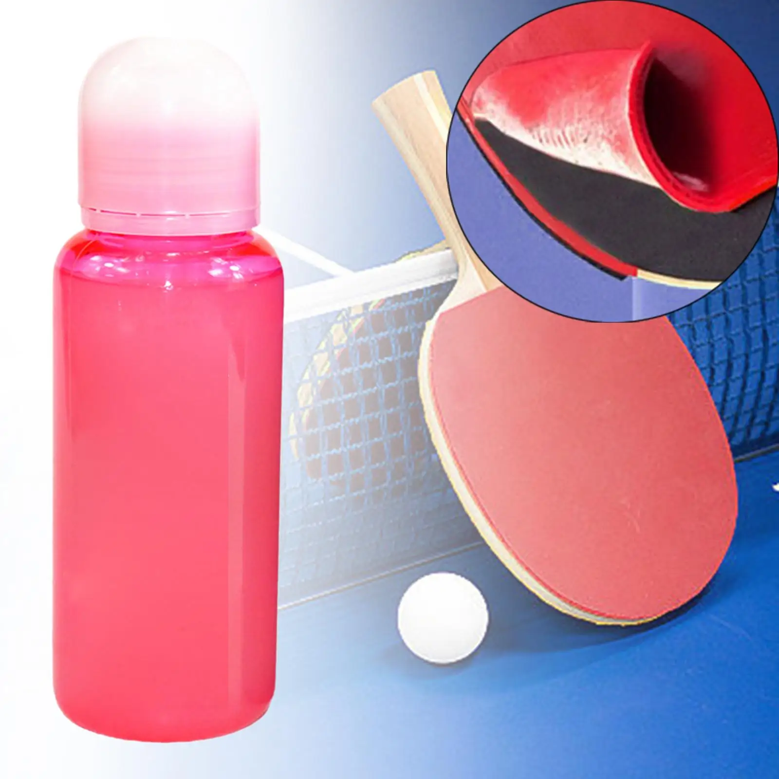 

250ml Assembling Table Tennis Paddle Speed Glue Increase Flexibility Durable Portable for Table Tennis Blade with Built-in Brush