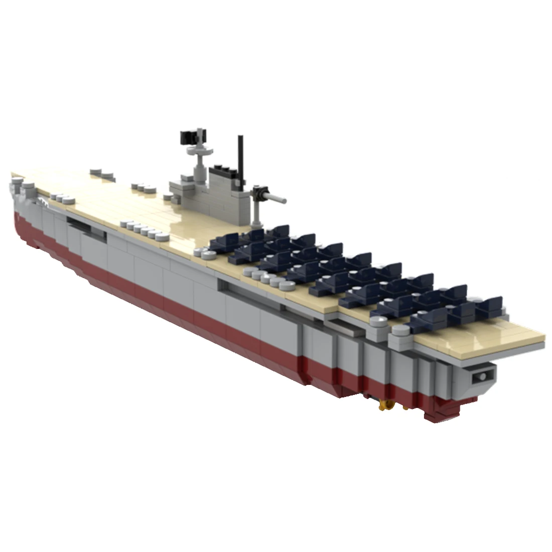 Авторизованный Набор строительных блоков 1062 шт./компл. USS Enterprise CV-6 Вторая мировая