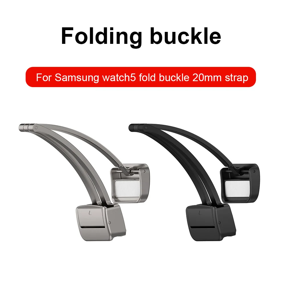 

Ремешок из нержавеющей стали с металлической складной пряжкой для женщин и мужчин, ремешок для наручных часов, Аксессуары для Samsung Galaxy Watch 5
