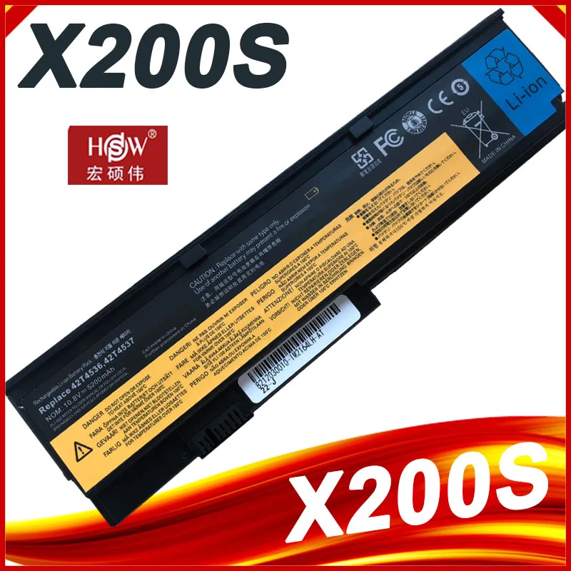 Batería para portátil Lenovo ThinkPad X200 X200s X201 X201i X201s 42T4834 42T4835 43R9254 ASM 42T4537 FRU 42T4536 42T4538