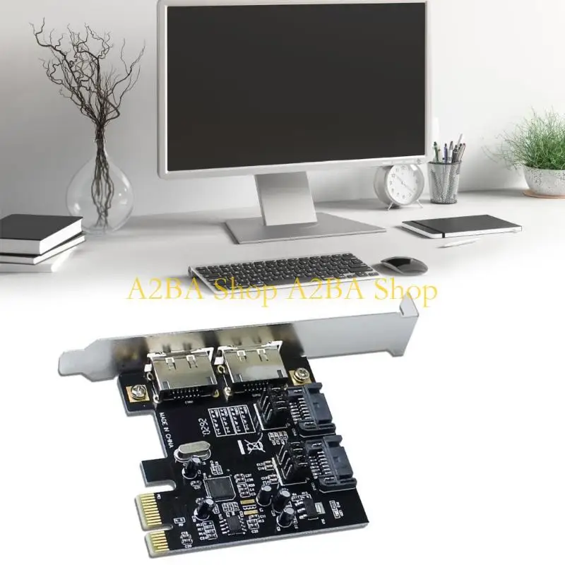 Фото Высокая производительность A2BA ASM1061 PCIe к карте адаптеров SATA3.0 eSATA для систем №1