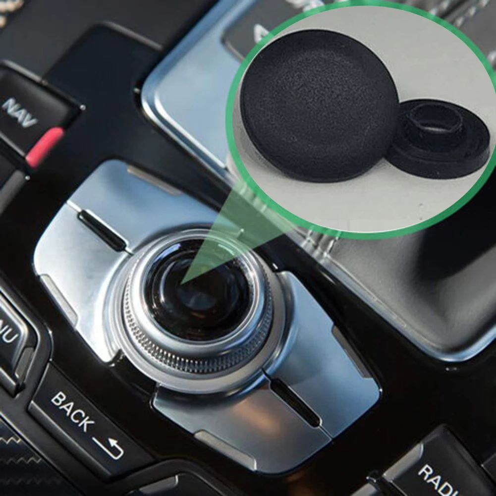

Joystick Center Button Cover MMI Knob Repair Kit For A4 A5 A6 Q5 Q7 S4 S6 Center Console Button Cover Replacement Kit