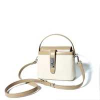 fashion trend sling top handle designer handbags for women genuine leather casual vintage cute girl small messenger shoulder bag