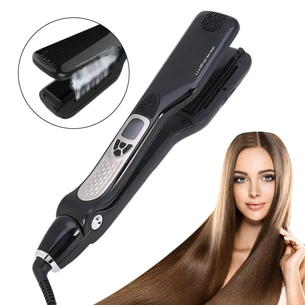 Professional Electric Hair Comb Fast Hair Straightener Top Quaility Steam  Brush Titanium Ceramic Flat Iron Hair Straightening