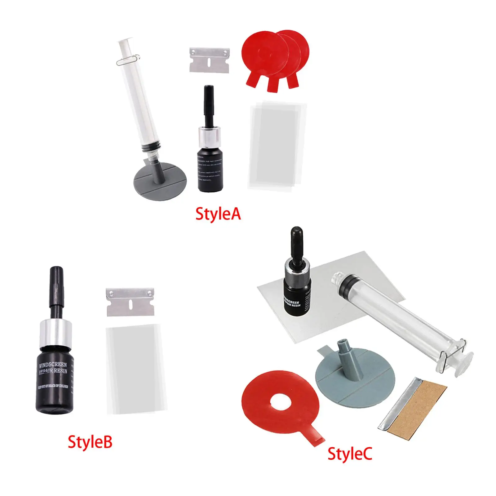 

Набор для ремонта лобового стекла автомобиля, практичные Инструменты для ремонта ветрового стекла, простота в эксплуатации