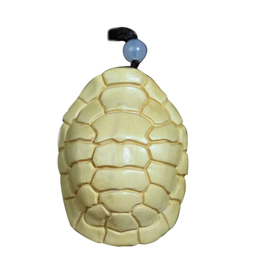 

Turtle Shell Handles Carved Adorn Carving Handicraft Miniatures Figurines Wen Wan Wood Boxwood Ornament Office Wooden Decor