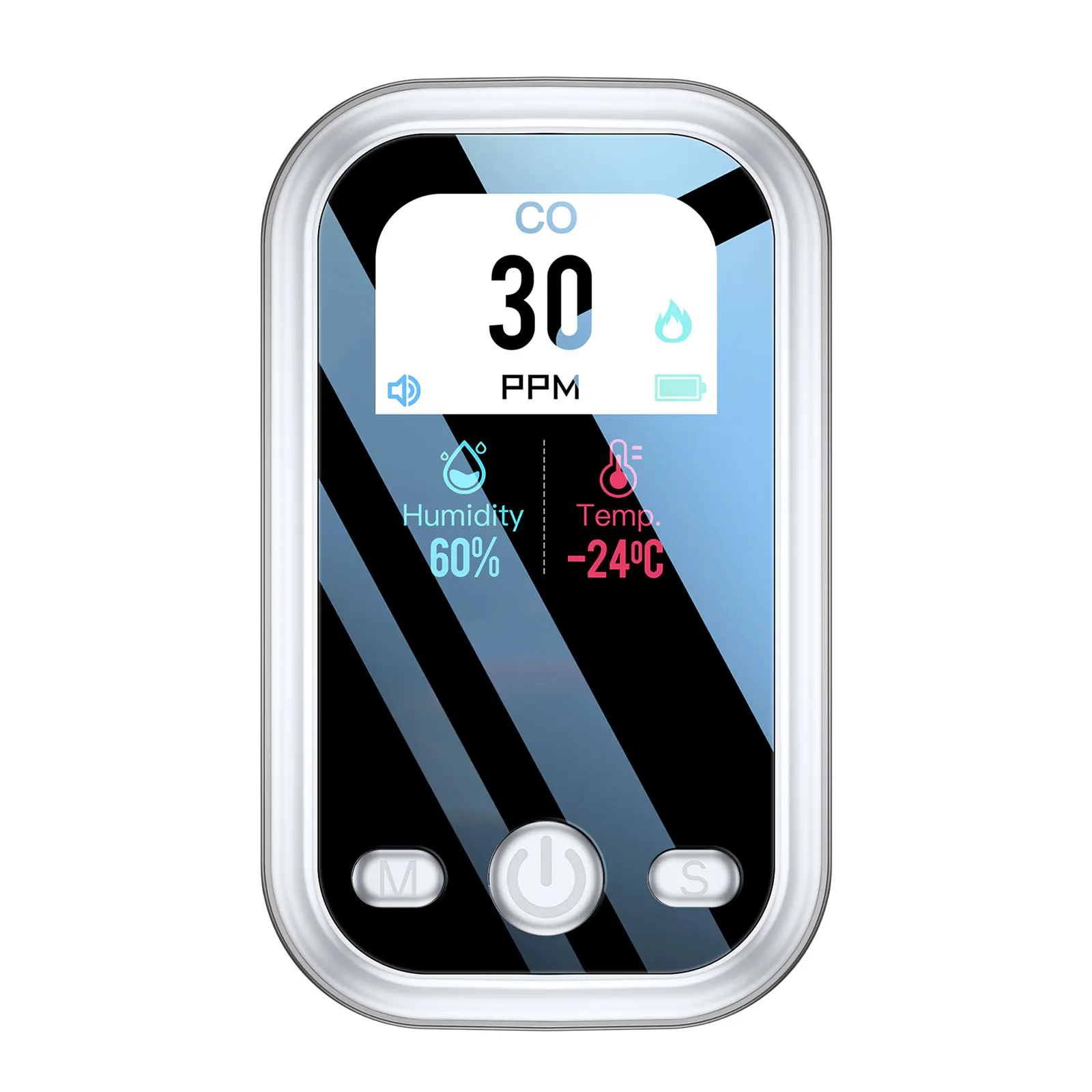 

Мини CO детектор концентрации 3 в 1 монитор качества воздуха портативный CO температура влажность детектор угарного газа