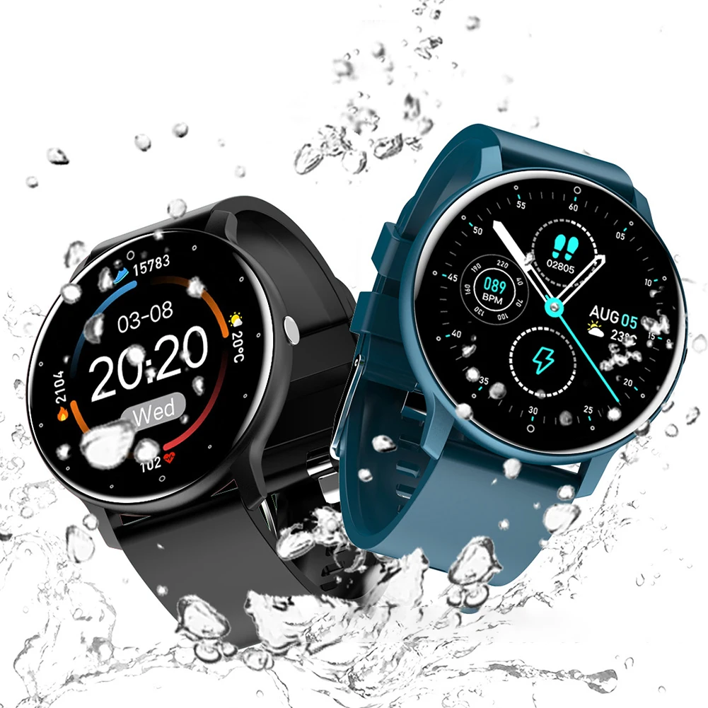 

ZL02 Smartwatch Bluetooth Waterproof Rate Fitness Tracker Smart Watch Bracelet 1.28in Touch Screen 12 Sports Modes Gym Pedometer