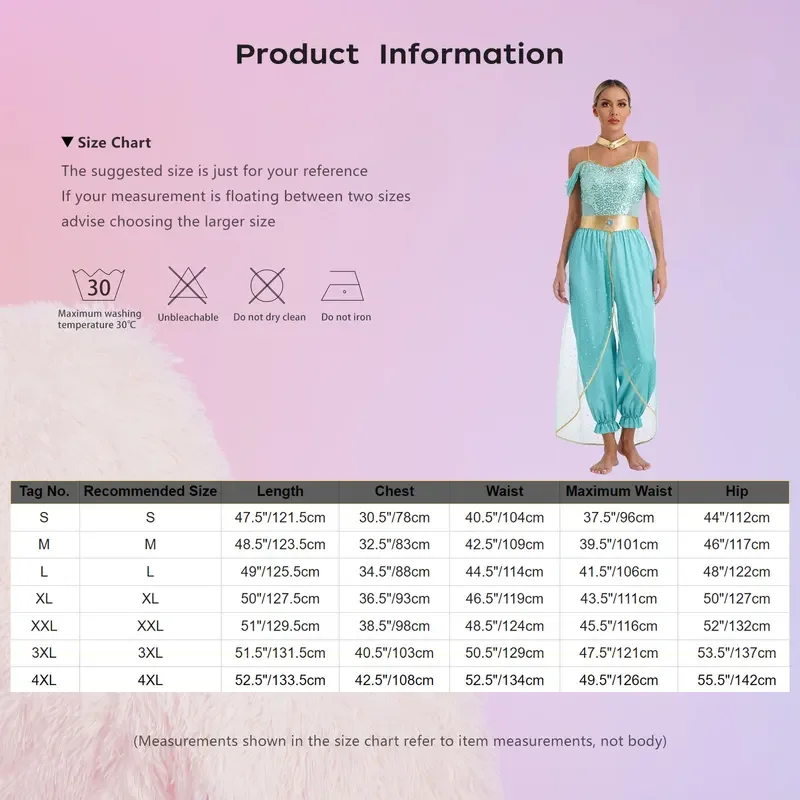 Женский комбинезон для танца живота тематическая вечеринка арабская принцесса