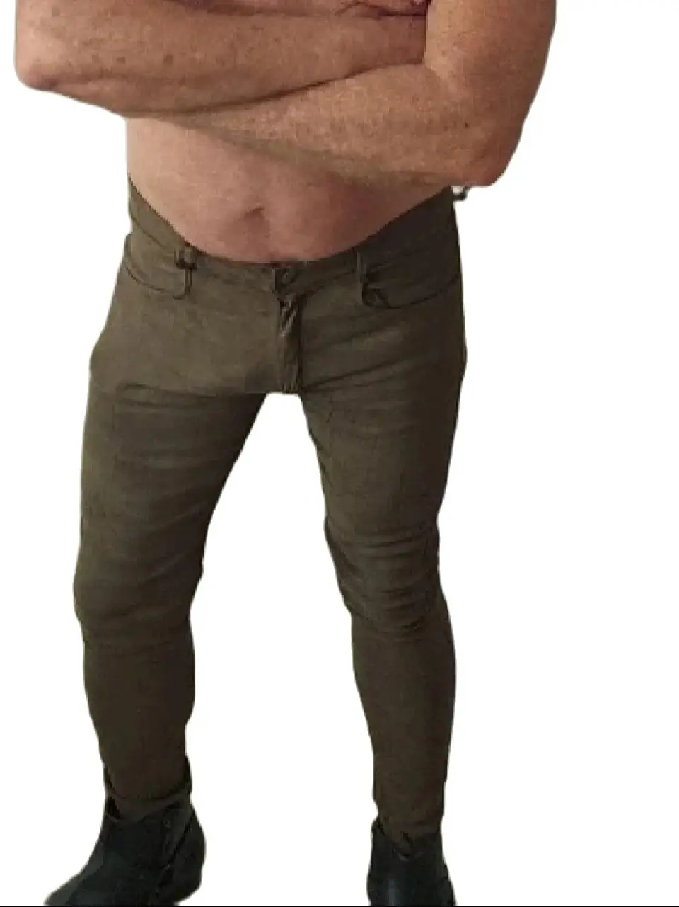 Мужские облегающие джинсы со средней посадкой замшевые брюки-карандаш из ткани