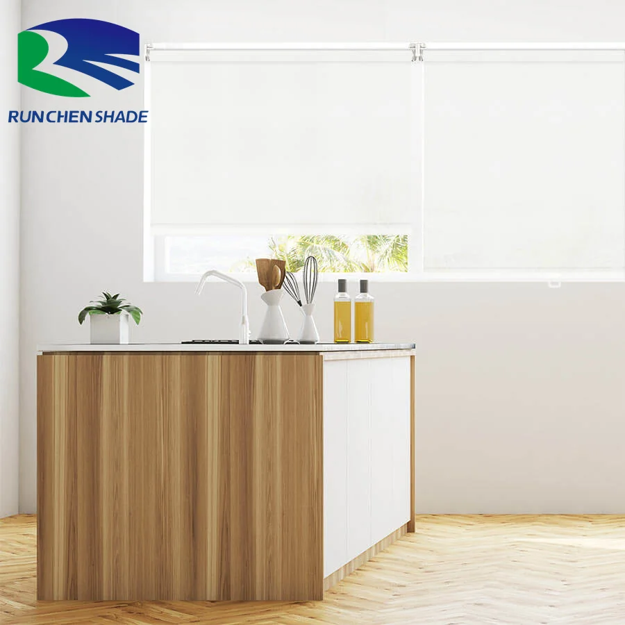 Умные электрические моторизованные ручные двойные роликовые жалюзи затенение