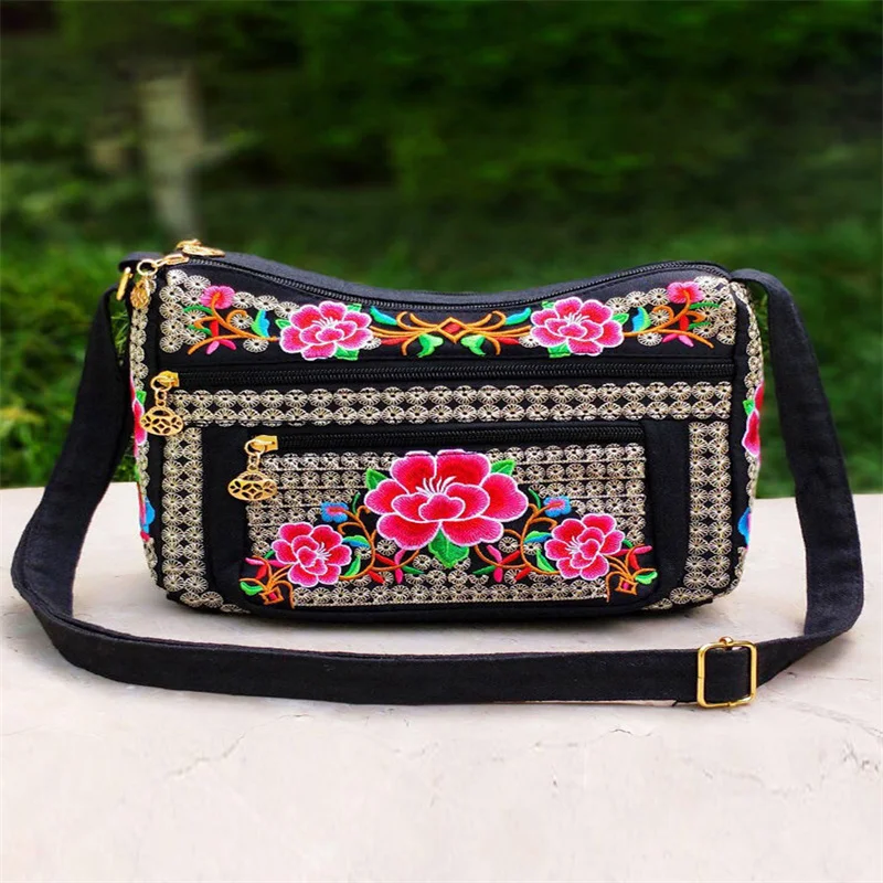 

Women Handbag Original Ethnic Style Canvas Embroidery Bag Women's Bag Portable Bag Embroidery