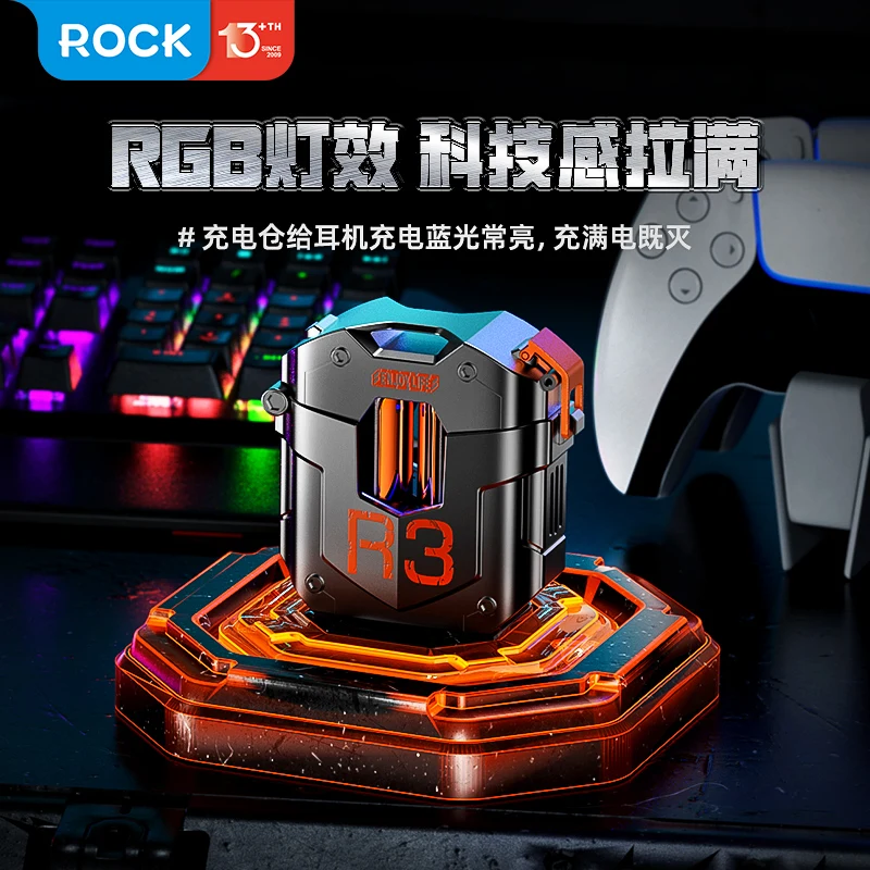 

Steampunk R3 Wireless Bluetooth Headset Alloy Robot Cool Game Headset Low Delay Sports Headset Birthday Gift for Boyfriend