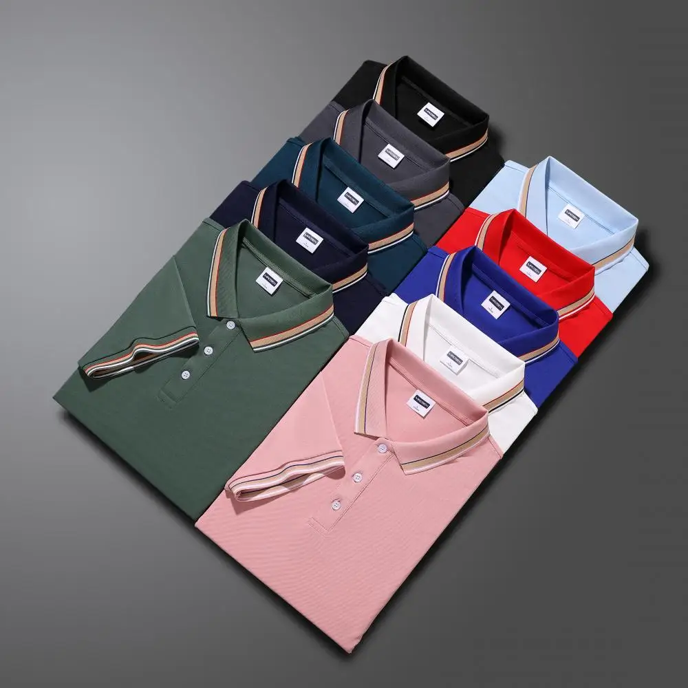 Мужская рубашка-поло 2023, женская футболка для гольфа с индивидуальным принтом и вышивкой, летняя Деловая одежда для пар, Повседневная Блузка, футболка с лацканами Мужская рубашка-поло 2023, женская футболка для гольфа с индивидуальным принтом и вышивкой, летняя Деловая одежда для пар, Повседневная Блузка, футболка с лацканами