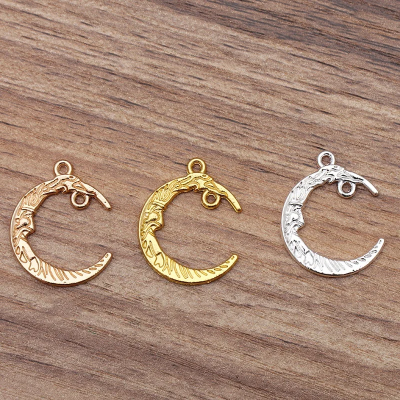 BoYuTe (50 шт./лот) 26*21 мм сплав луна подвески кулон DIY ювелирные аксессуары материалы