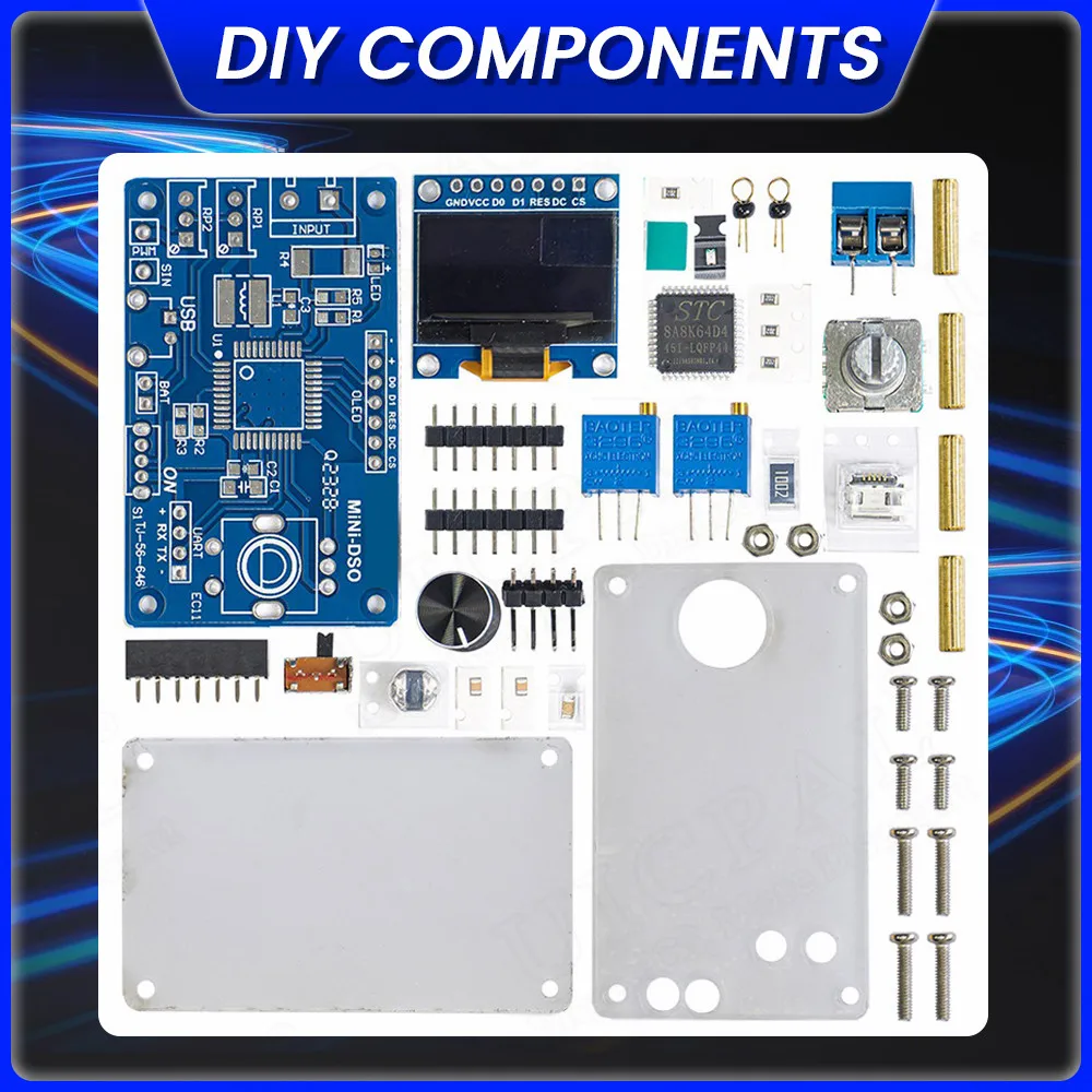 STC8K8A MCU с 0 96-дюймовым OLED-проектом для пайки сделай сам практика сборки припоя