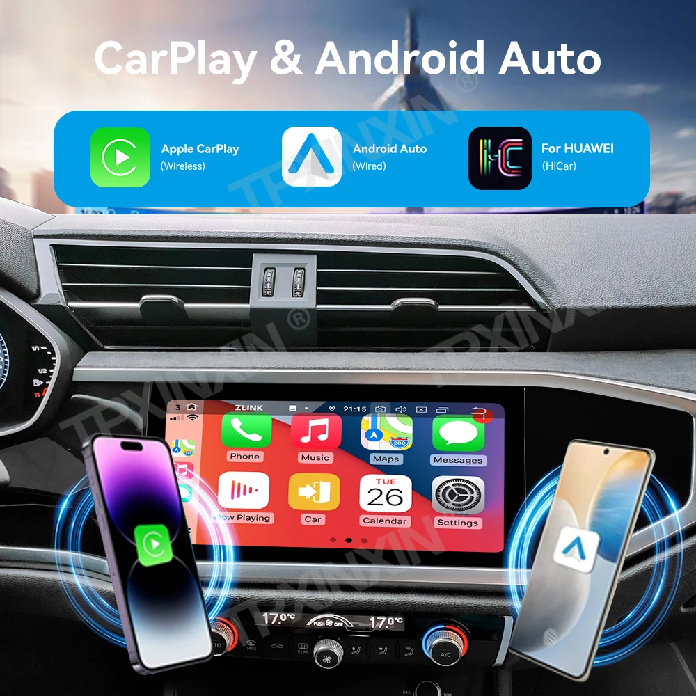 Для Audi Q3 2019 2020 2021 Android Auto Carplay автомобильный радиоприемник мультимедийный
