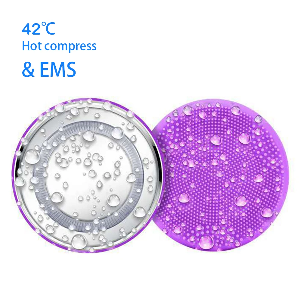 

Электрический массажер для лица 2 в 1, силиконовый скребок для чистки лица, удаления черных точек, ухода за кожей, ультразвуковой очиститель