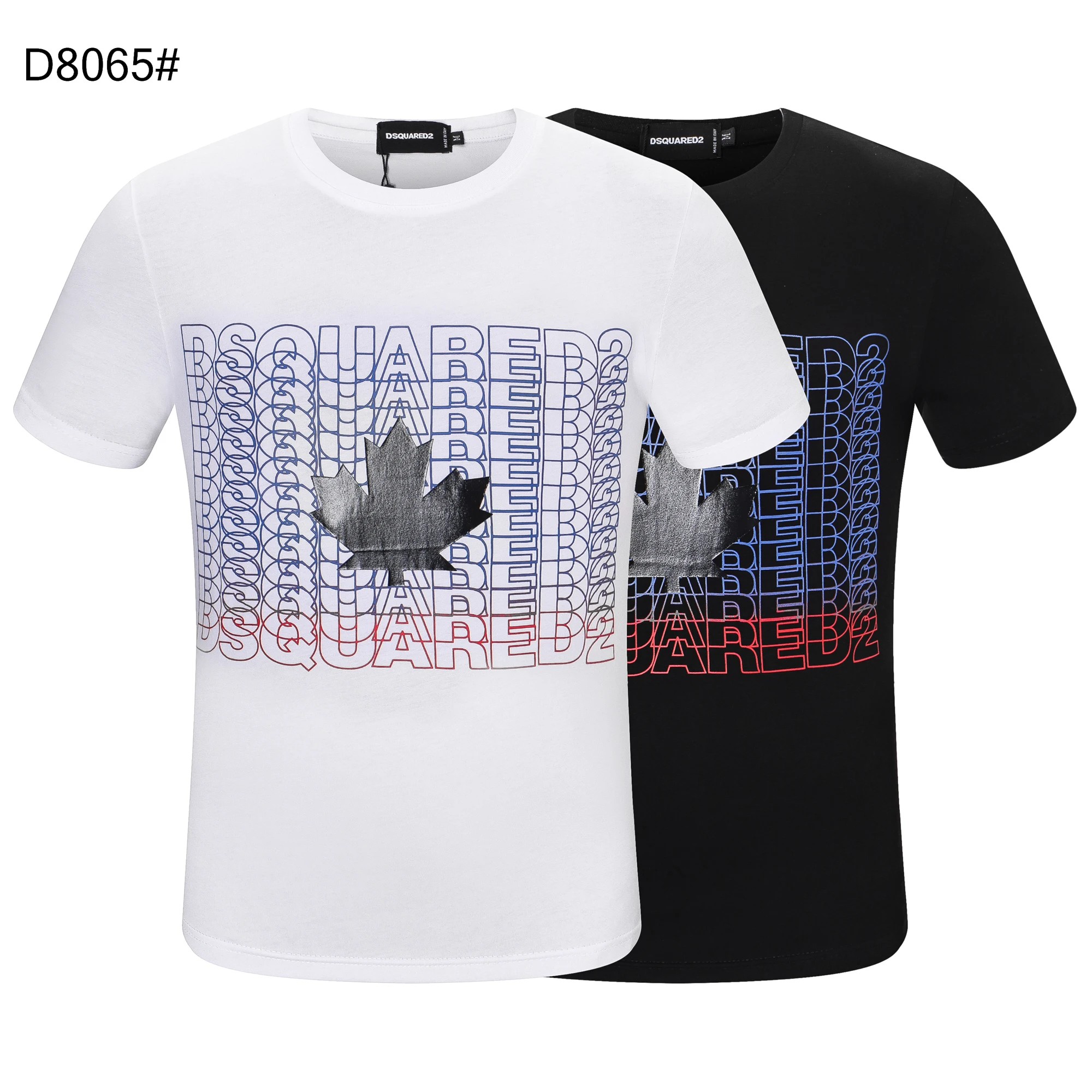 

Dsquared2 Maple Leaf Men Women Couple Cotton Fashion Casual Dsq2 Short Sleeve D2 Round Neck T Shirt Boyfriend Gift T-Shirt D8065