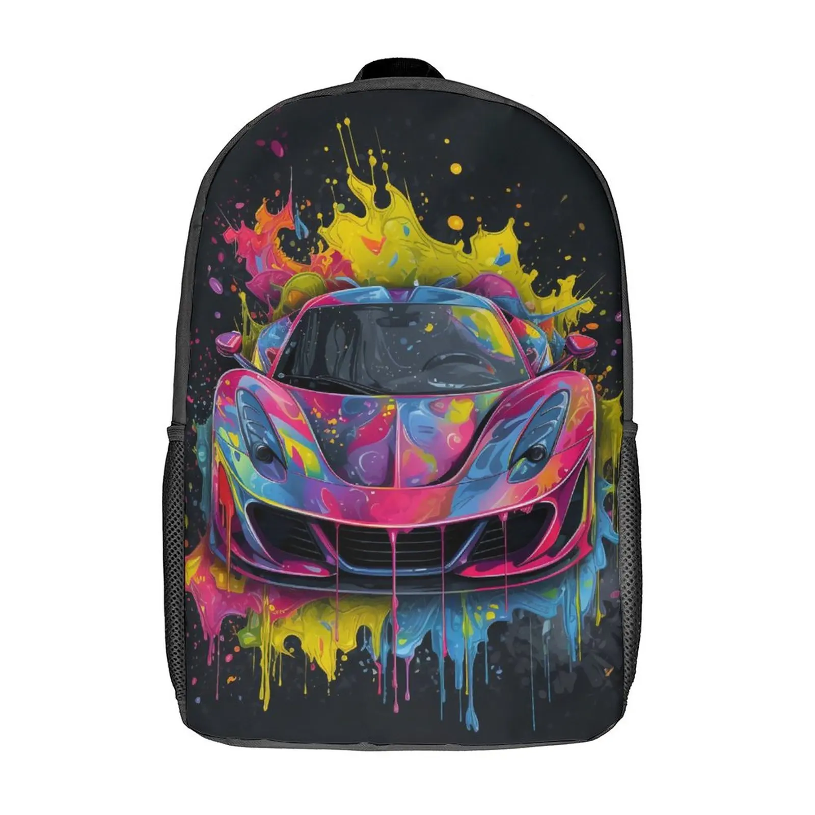 

Passionate Sports Car Backpack Grafitti Psychadelic Trekking Backpacks Women Colorful Pattern High School Bags Novelty Rucksack