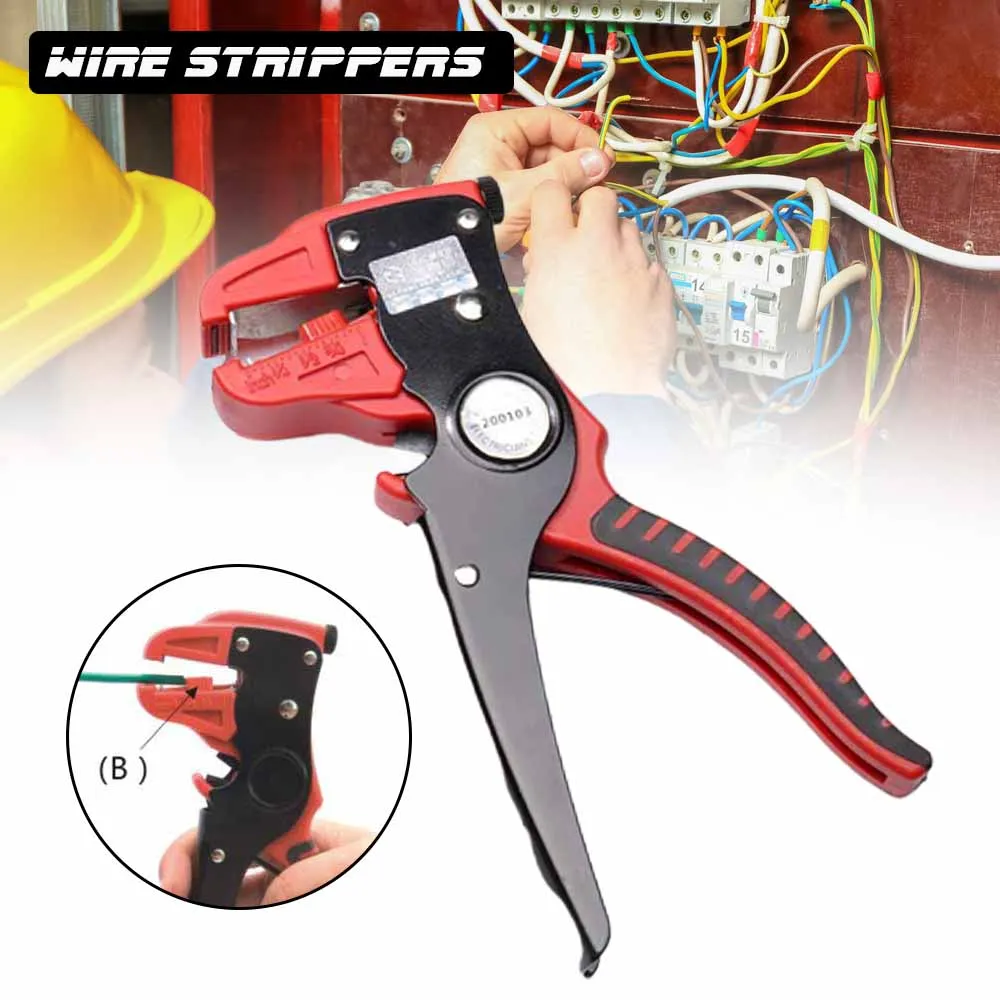 

Автоматический Стриппер для резки резьбы, широкие плоские плоскогубцы, зажимные пинцеты для соединения кабеля, набор для зачистки проводов...