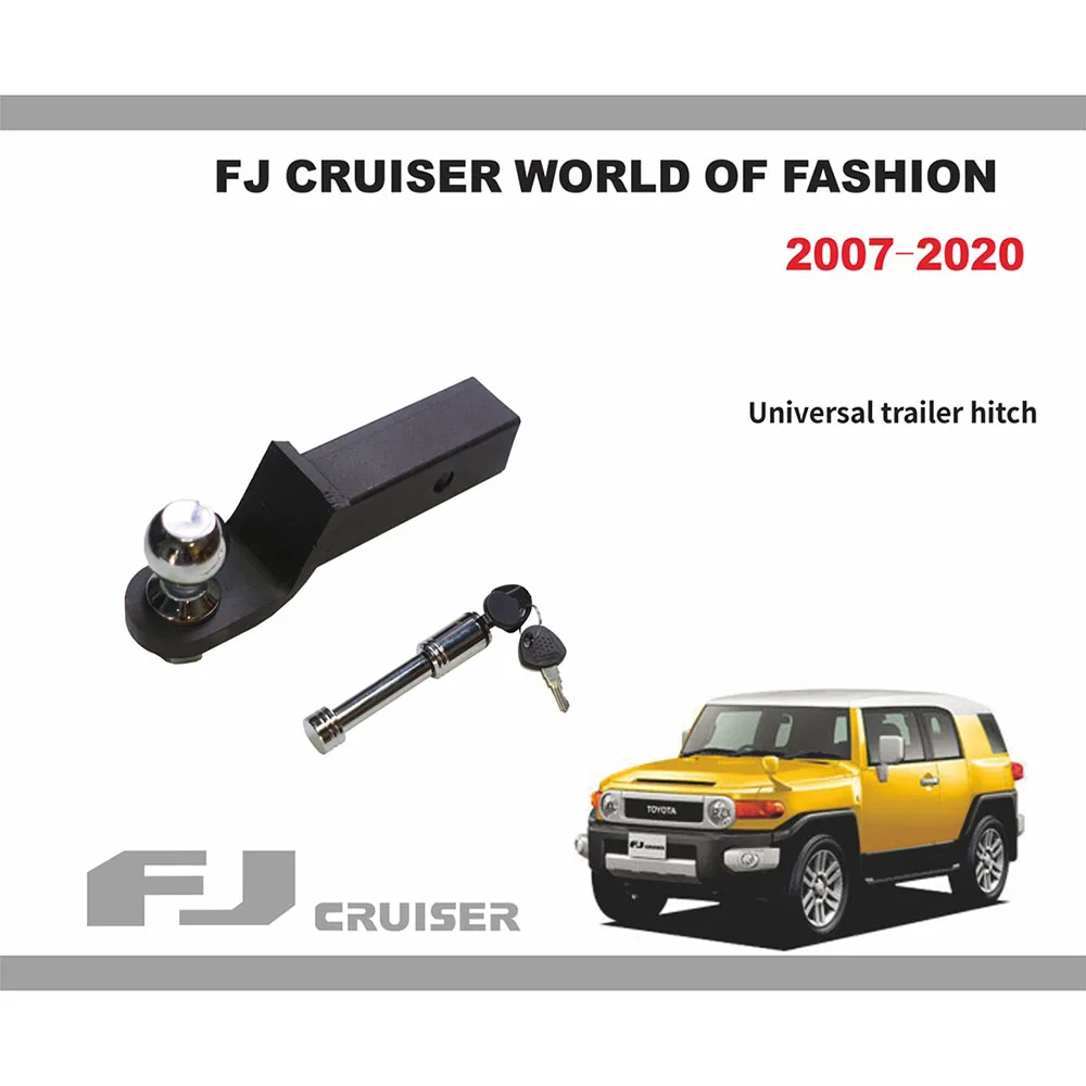 

Комплект буксирных стержней для Toyota FJ Cruiser, крючок для прицепа из хромомолибденовой стали FJ Cruiser, аксессуары для модификации 2007 ~ 2020