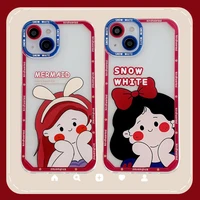 disney snow white mermaid princess phone case for samsung s 20 21 22 plus ultra 21fe a 02 03 12 20 21 22 51 50 52 71 4g 5g cover