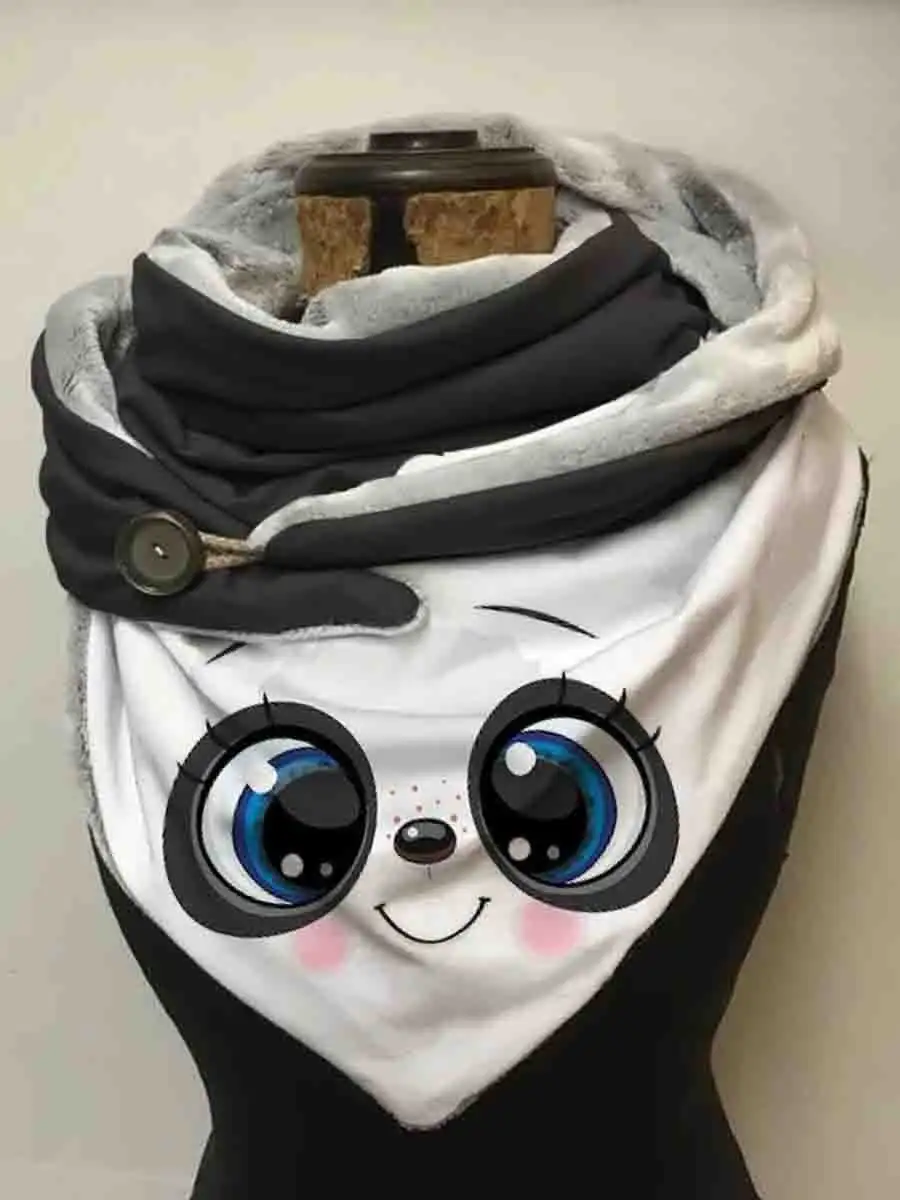 

Cute Panda Casual Scarf And Shawl