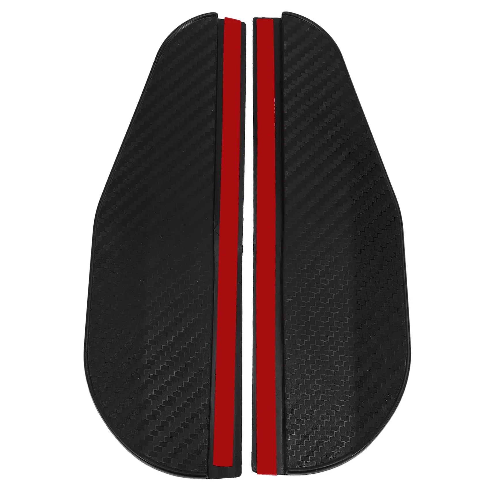 

2Pcs Car Side Rear View Mirror Rain Eyebrow Visor Carbon Fiber Look Sun Shade Snow Guard Weather Shield Cover Auto