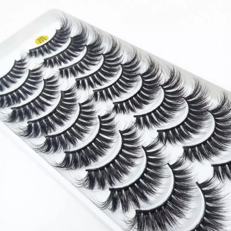 

4/10 pairs 8-25mm natural 3D false eyelashes fake lashes makeup kit Mink Lashes extension mink eyelashes maquiagem faux clis