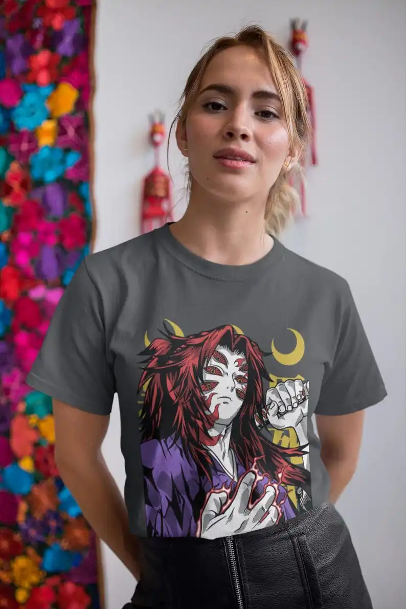 Футболка унисекс в стиле древнего японского демона-воин самурая дизайн манги