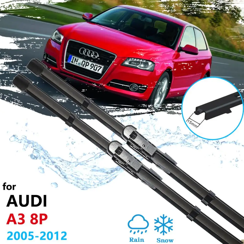 Стеклоочистители переднего ветрового стекла для Audi A3 8P 2005 ~ 2012 автомобильные
