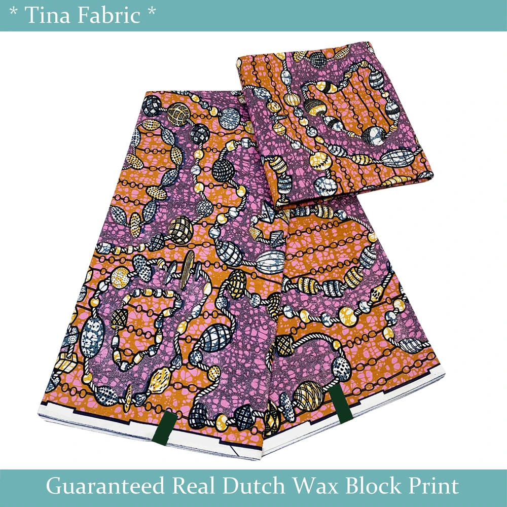

Real High Quality Vlis Grand Super African Wax Prints Cotton Fabric 100%Soft Ankara Dutch Batik Cloth For Dress Sewing 6 Yards