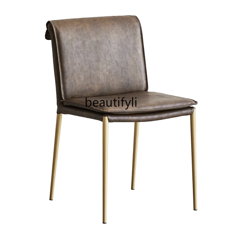 

Обеденное кресло CXH, дизайнерское кресло для дома и ресторана, городское ретро кресло из искусственной кожи