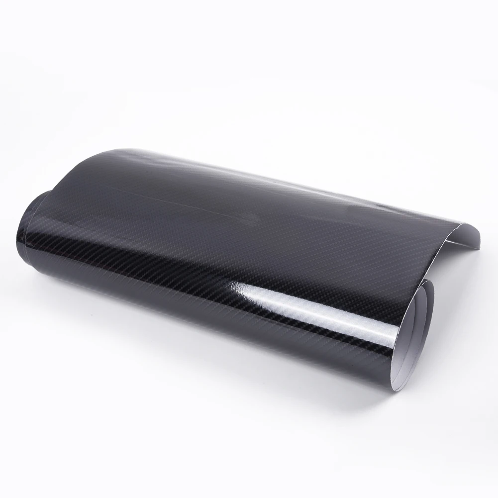 

Sheet Roll Film Wrap DIY Interior Auto Sticker 5D Ultra Gloss Glossy Black Vinyl Decal 12*60\\\\\\\" Durable Practical Car