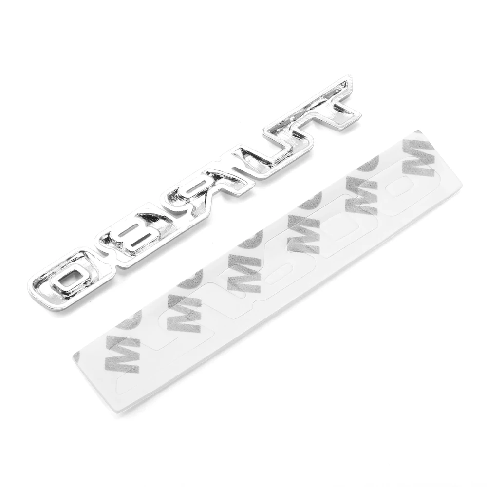3D Metal Car TURBO Letters Emblem Badge Sticker for opel astra j peugeot 307 bmw e46 kia cerato nissan teana seat ibiza |