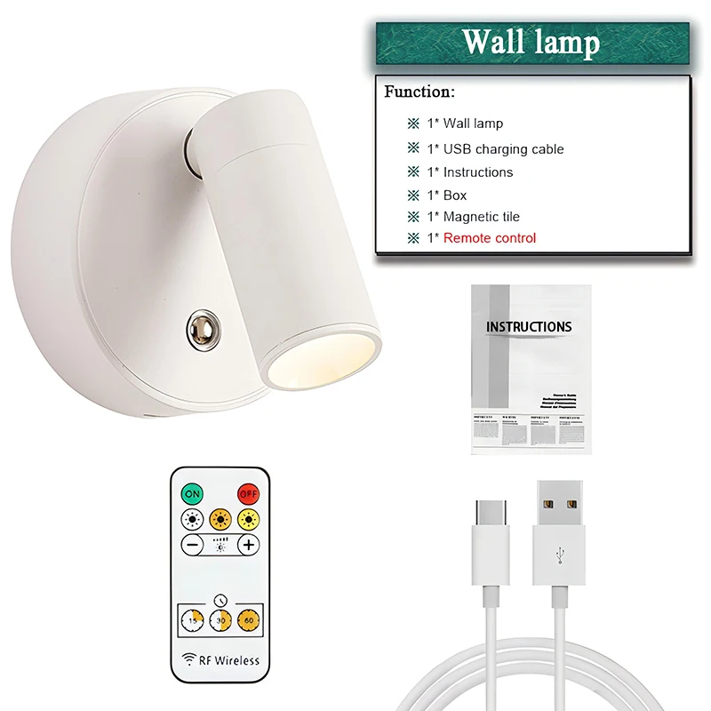 

Магнитный настенный бра LED 3 цвета