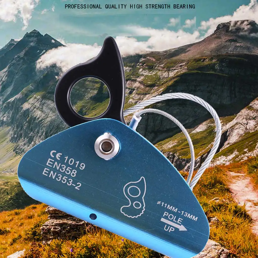 

2pcs Outdoor Tool Rope Grabber Mountaineering Rescues Ropes Grab with Spring Tensioned Pin Hiking Travel Accessory Equipment